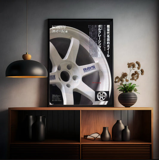 Retro JDM Alloy Poster